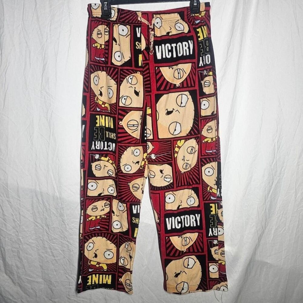 2012 stewie family guy victory felt pajama pants